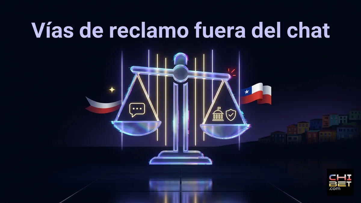 Balanza que representa las vías de reclamo disponibles en Chile si el chat de Chibet no resuelve