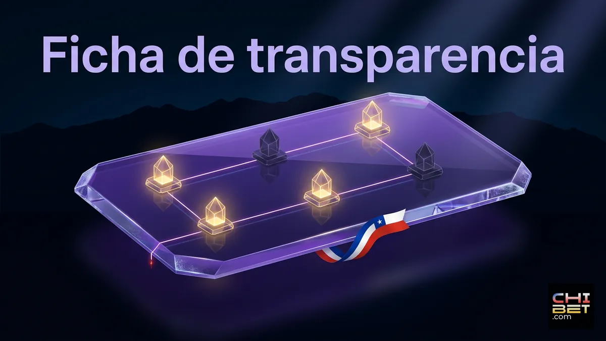 Tarjeta de cristal con seis marcadores que resumen qué publica y qué no publica Chibet