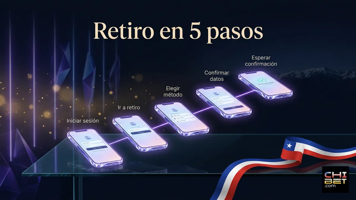 Pasos para retirar dinero en Chibet Chile: cinco etapas desde iniciar sesión hasta confirmación
