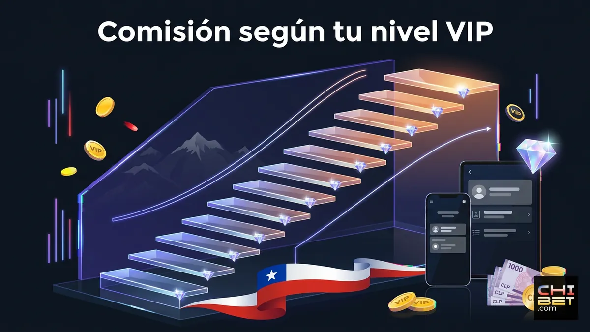 Escalera de niveles VIP de Chibet: la comisión de retiro baja a medida que sube el nivel